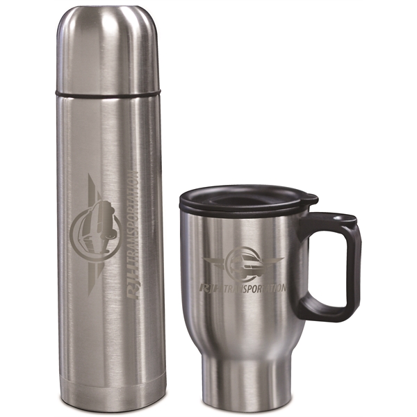 Two Piece Stainless Steel Set - Laser Etched