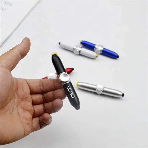 1.0mm Fidget Spinner Pen LED Light Stylus Ballpoint