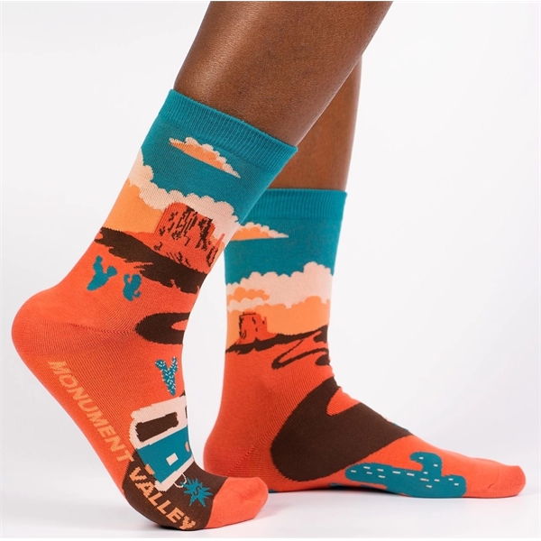 Youth below the calf sublimated crew socks, 200 needle