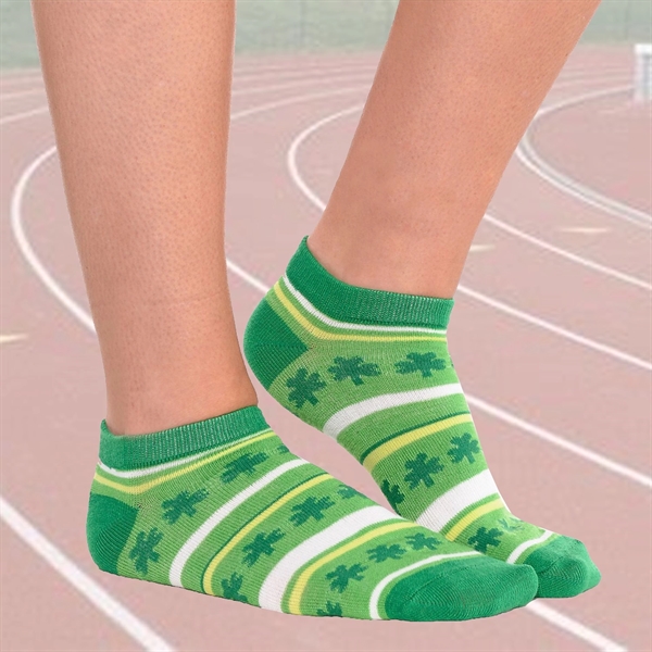 Low cut knit running socks w/ bottom cushion for comfortwear