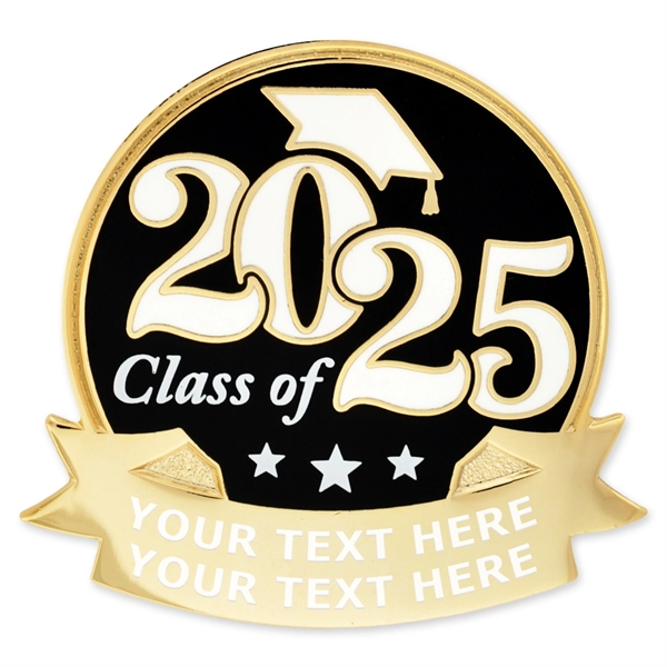 2025 Graduate Engravable Pin - Gold or Silver