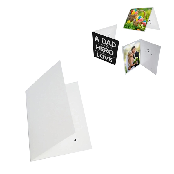 4"x6" Custom Printed Audio Greeting Card up to 60s Talking 