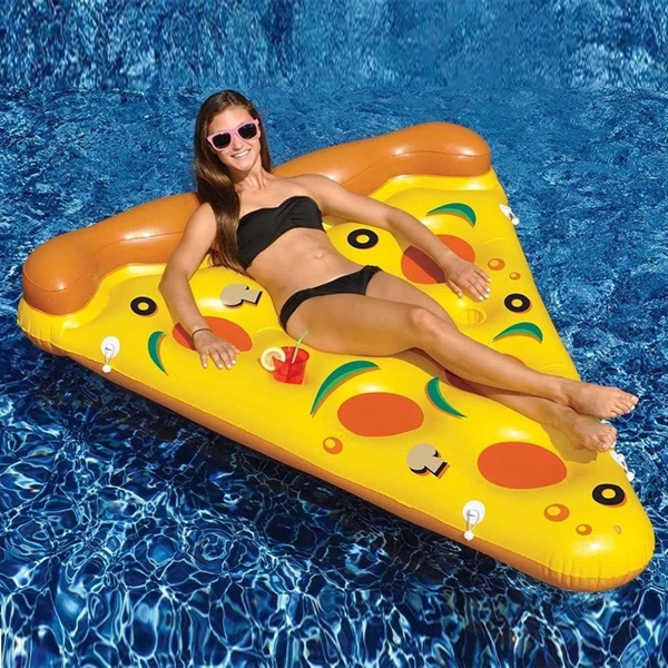 Custom Multicolor Inflatable Pizza Slice Pool Float
