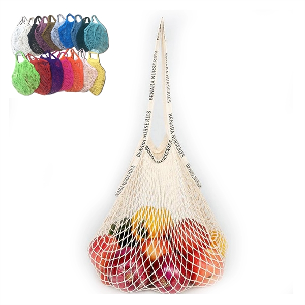 Reusable Net String Shopping Bag w/ Long Handle