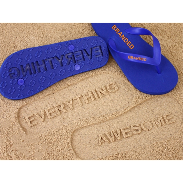 Sand Imprint Flip Flops