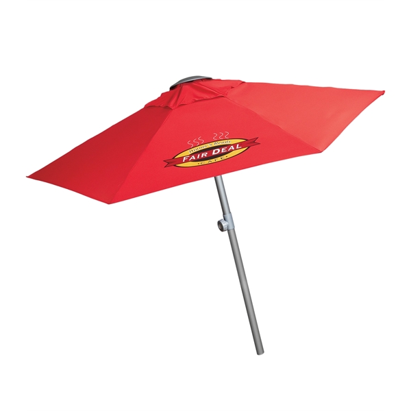 7 FT Telescopic Aluminum Market Umbrella