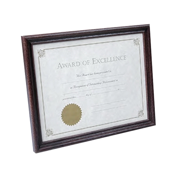 Black Solid Wood Document Frame - 8.5x11