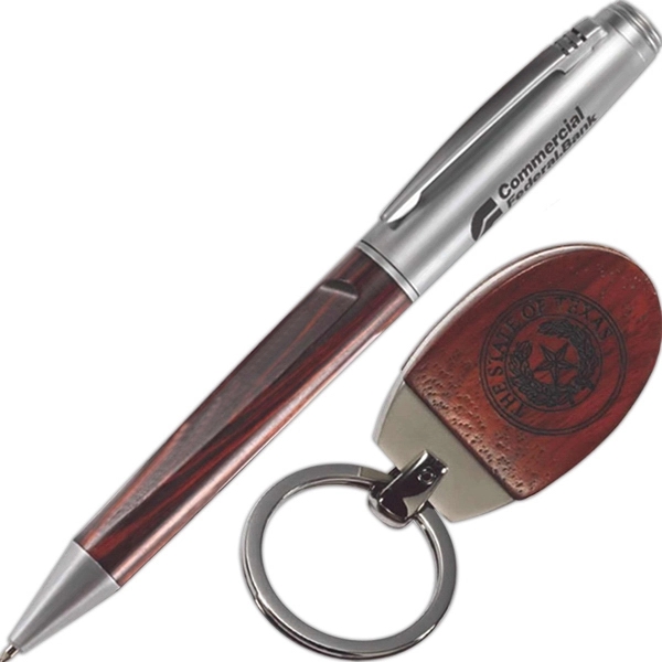 Inglewood Ballpoint Pen and Keychain Set