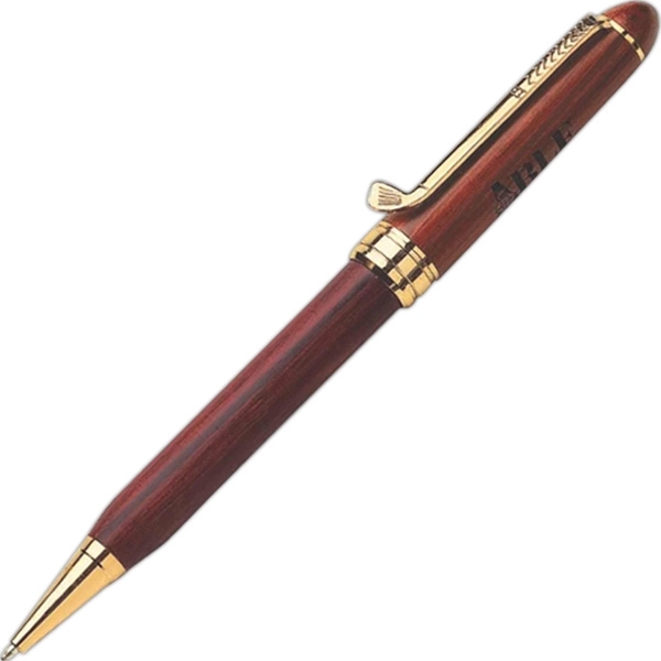 Golf Series Twist Ballpoint Pen Rosewood With Club Clip