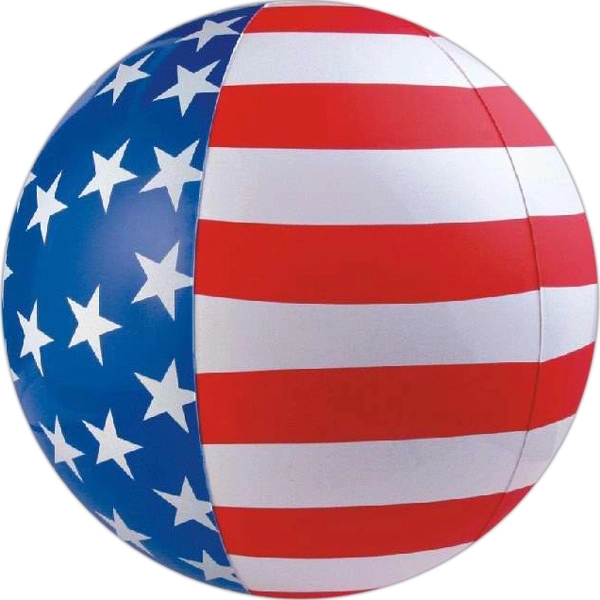 red white and blue beach balls