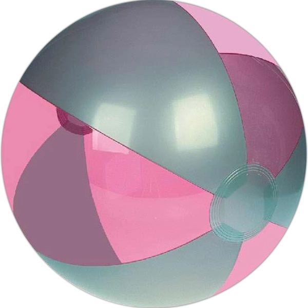 Translucent Color and Silver Beach Ball