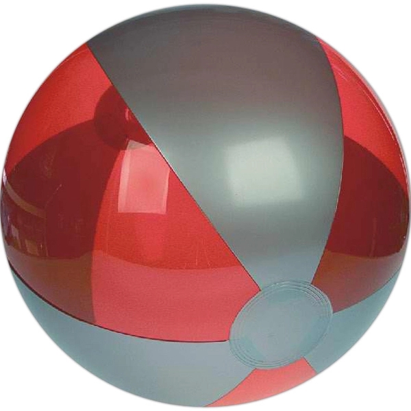 Translucent Color and Silver Beach Ball