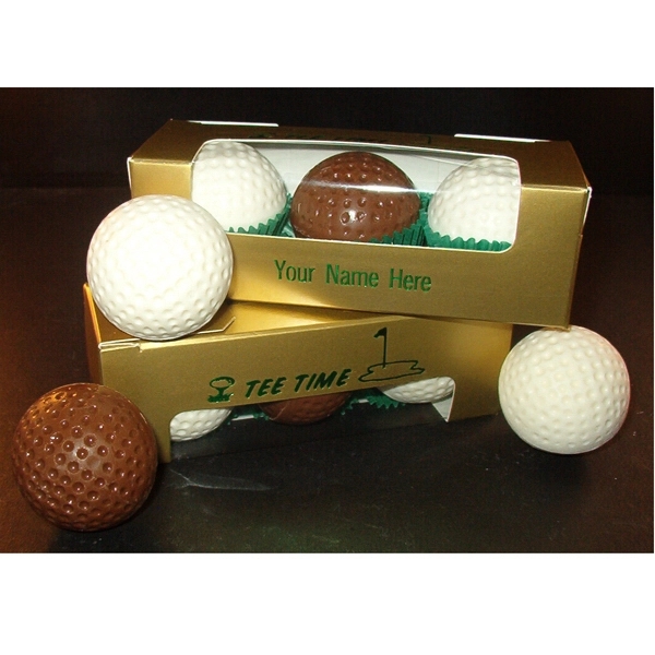 Chocolate golf balls