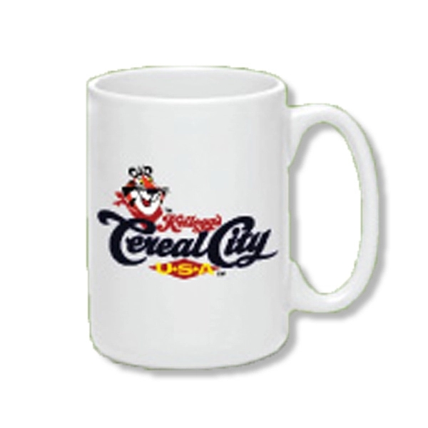 15 oz. Full Color Wrap Around Ceramic Custom Mug