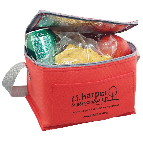 Promotional Soft Side 6 Pack Cooler - Nonwoven