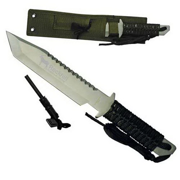 11" Hunting Knife with Fire Starter
