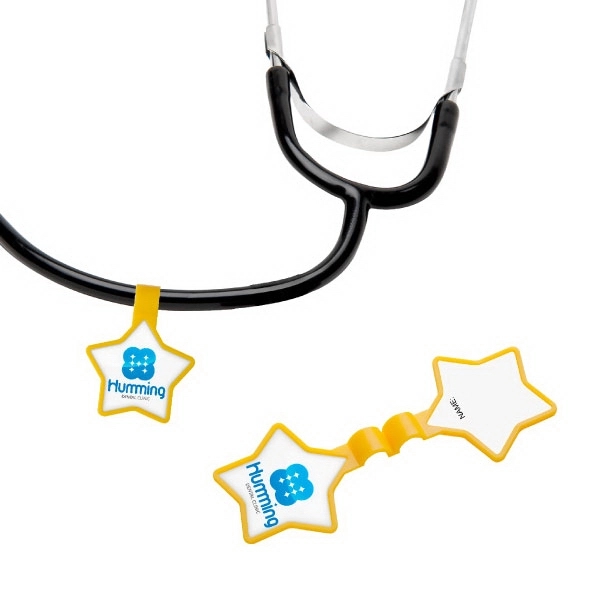Anti-Microbial Star Stethoscope ID Tag