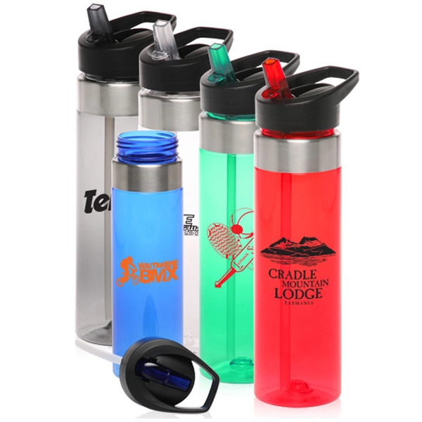 24 oz. Triatan Plastic Water Bottles