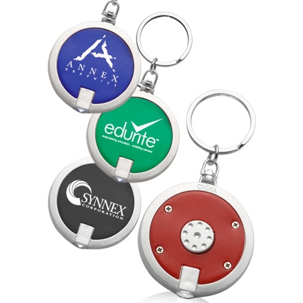 Round LED key chain