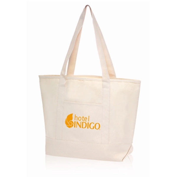 Front Pocket Canvas Tote Bag