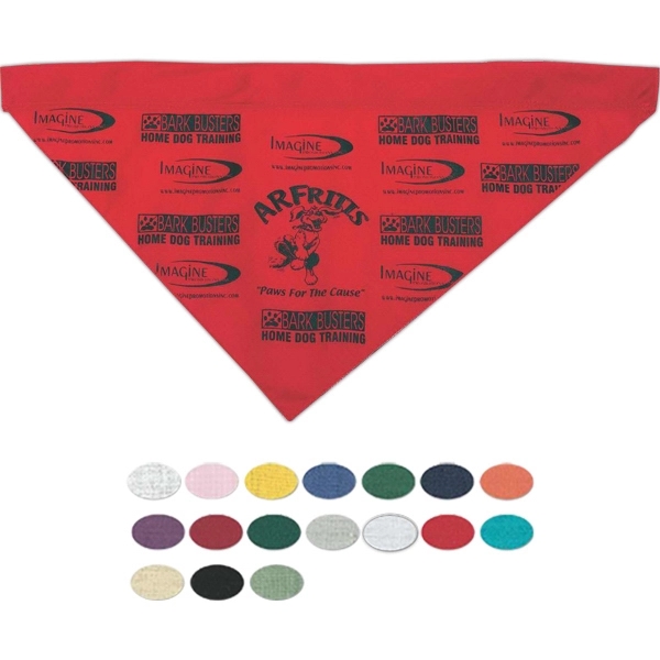 Large Pet Bandanna w/ Hemmed Opening