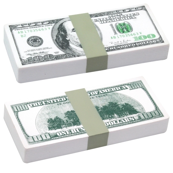 One Hundred Dollar Bill Stack Squeezies® Stress Reliever