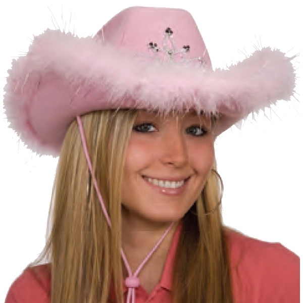 Jacobson Hat Company Felt Cowboy Hat with Tiara Pink 
