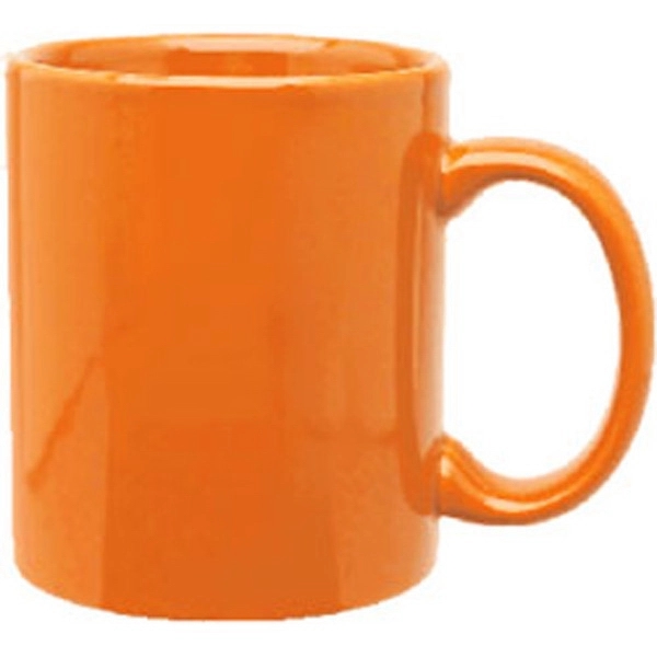 11oz Vitrified C-Handle Coffee Mug, spot color process