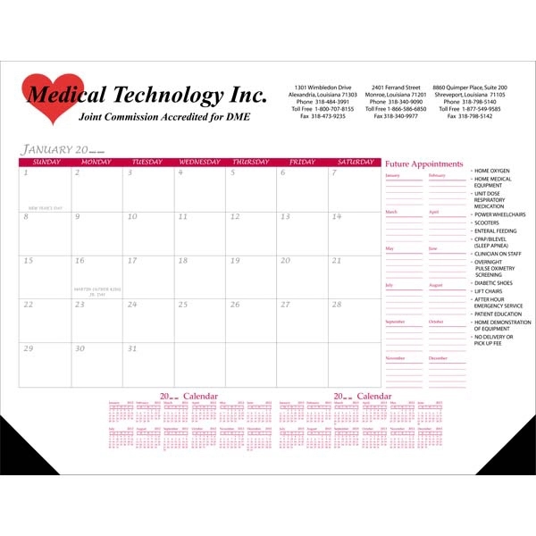 The KR Line 22" x 17" Desk Calendar
