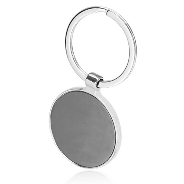 Round Black Keychains