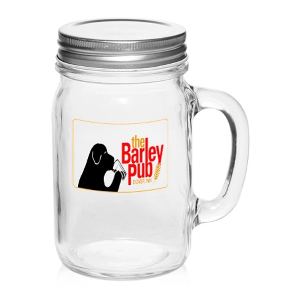 16 oz. Mason Jars with Handle and Lid