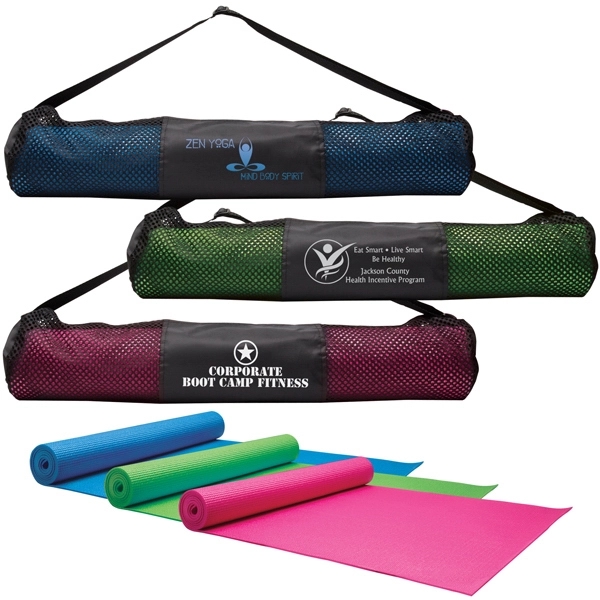 Yoga Fitness Mat and Carrying Case