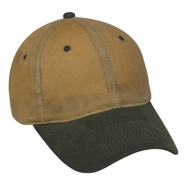 Waxed Cotton Canvas Unstructured Cap