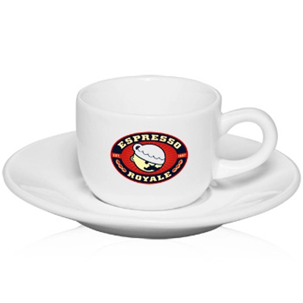 2.5 oz. Porcelain Espresso Cups with Saucer