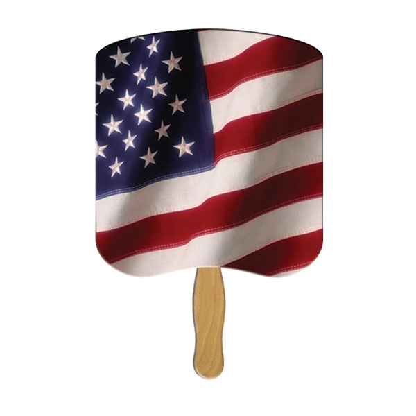 Flag Hand Fan Stock Graphic