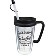 Thermal Double Wall Travel Mug with Lid and Handle