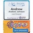 4" x 2" Full Color Name Badge Ribbon