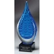 Indigo Stream Art Glass Award - Large