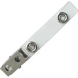 Strap Badge Fastener w/Metal Clip (Clear)