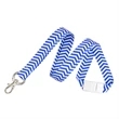 Blue Zig Zag Lanyard