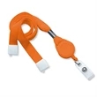 Flat Tubular Lanyard with Slotted Reel