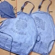 Embossed Denim Extra Long Apron