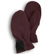 Maroon Fleece Zipper Mittens