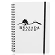White Spiral Notebooks with Elastic Band