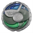 2 1/2" Golf Color Epoxy Medal