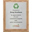 Bamboo Plaque with Aluminum Sublimated Plate