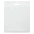 Stock Plastic Fold Over Die Cut Handle Bag (15" x 18" x 4")