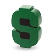 Dollar sign shaped stress reliever