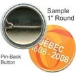 Pin-back 1 Inch Round Button
