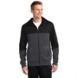 Sport-Tek Colorblock Tech Fleece Hooded Jacket